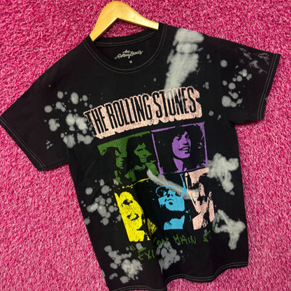 The Rolling Stones Exile on Main St Album Rock Bleach Dye M