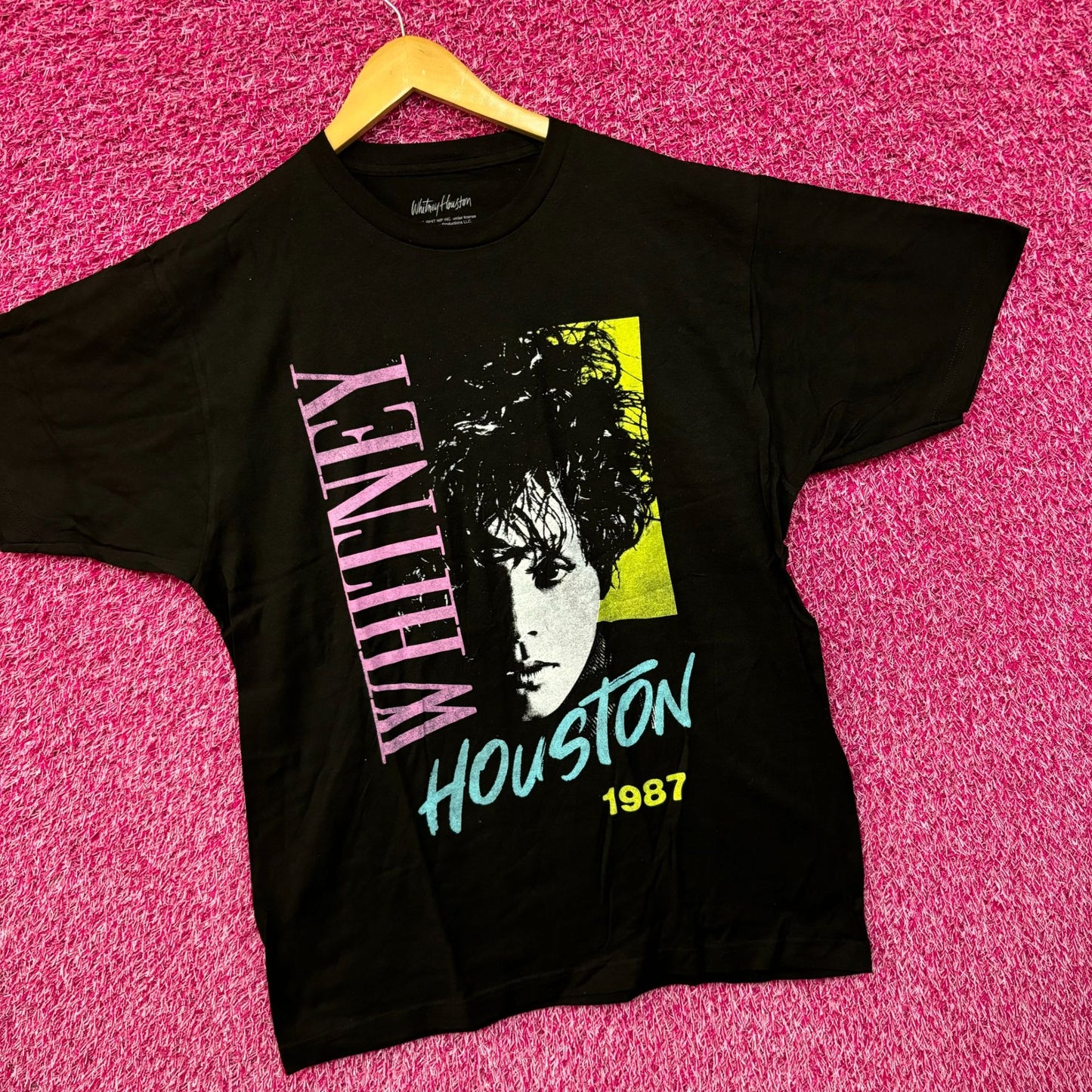 Whitney Houston 1987 Alternate Album Art Dance Pop Tee XL