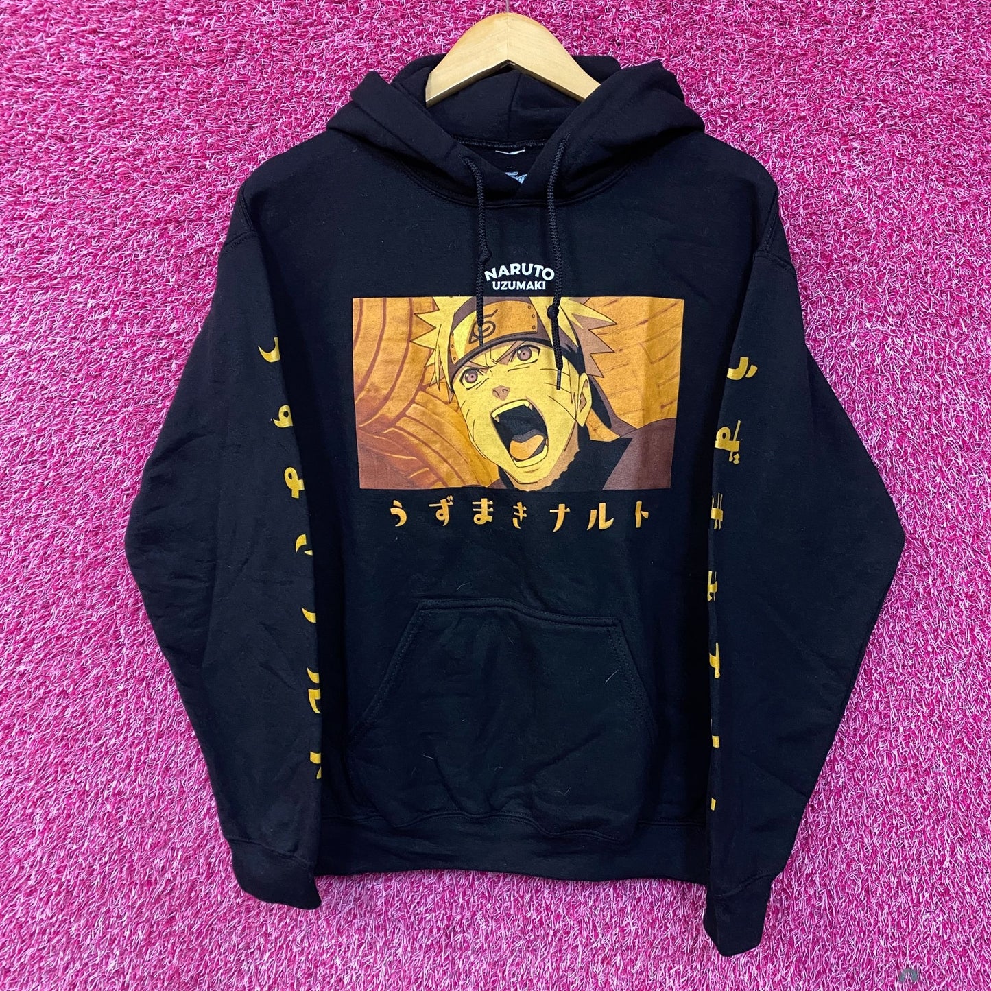 Naruto Uzumaki Kurama Naruto Shippuden Anime Hoodie Medium