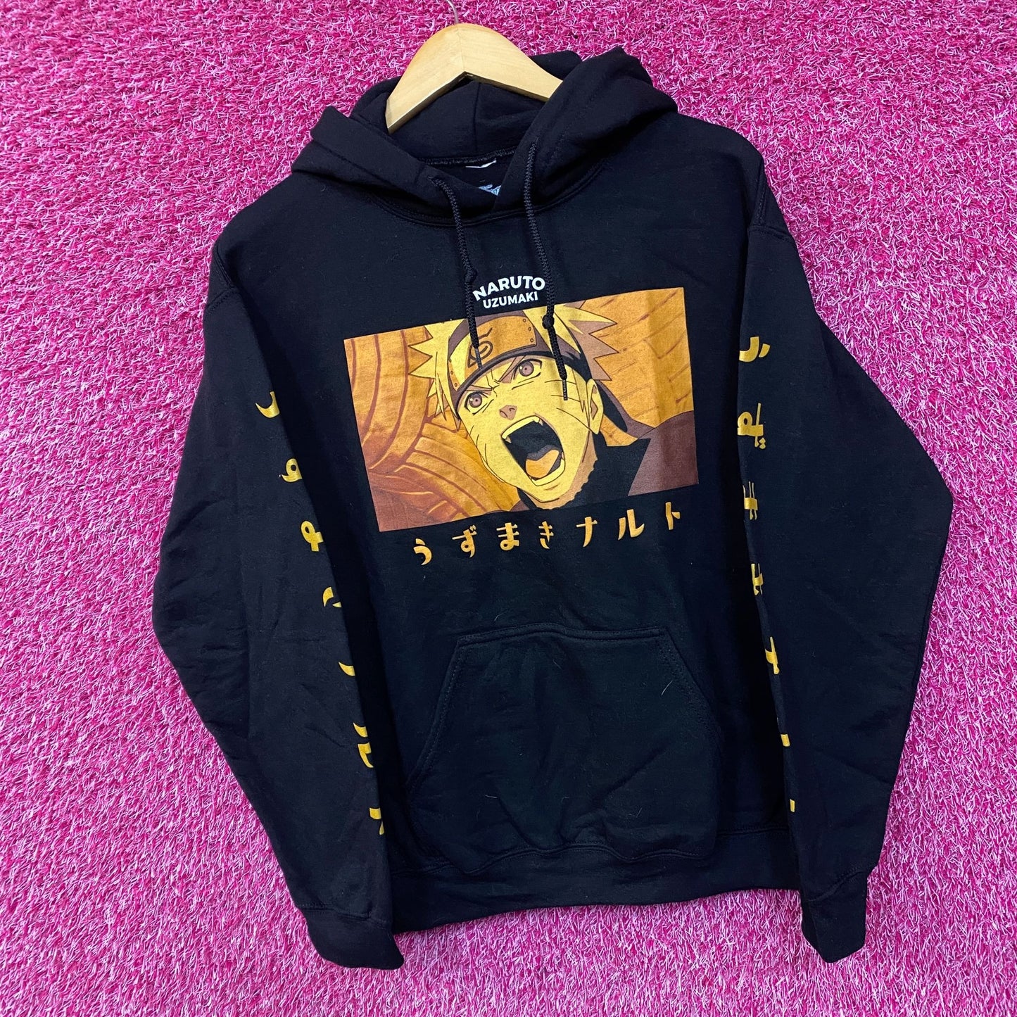 Naruto Uzumaki Kurama Naruto Shippuden Anime Hoodie Medium