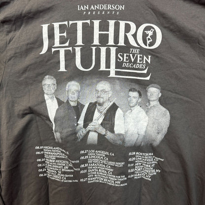 Jethro Tull The Seven Decades Tour Tshirt size 2x