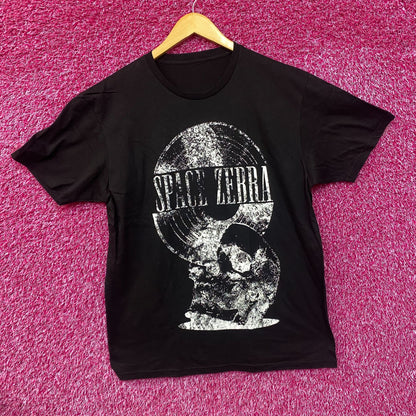 Space Zebra Broken Records Rock Band T-Shirt Large