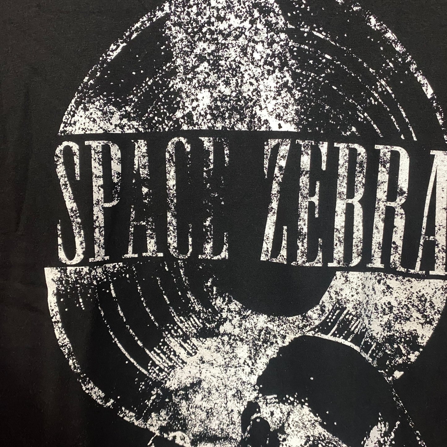 Space Zebra Broken Records Rock Band T-Shirt Large