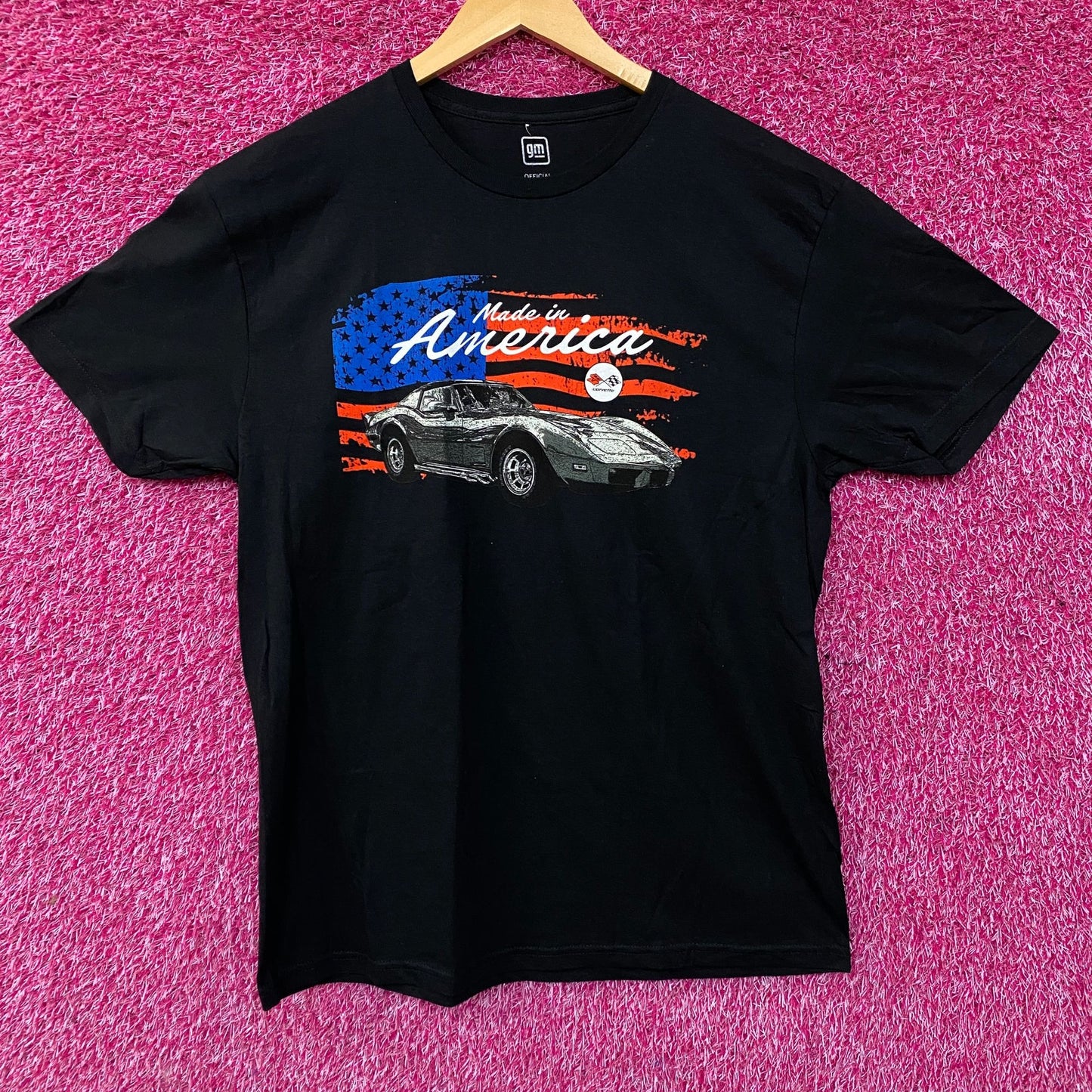 Chevrolet Corvette Made In America Graphic T-Shirt Large