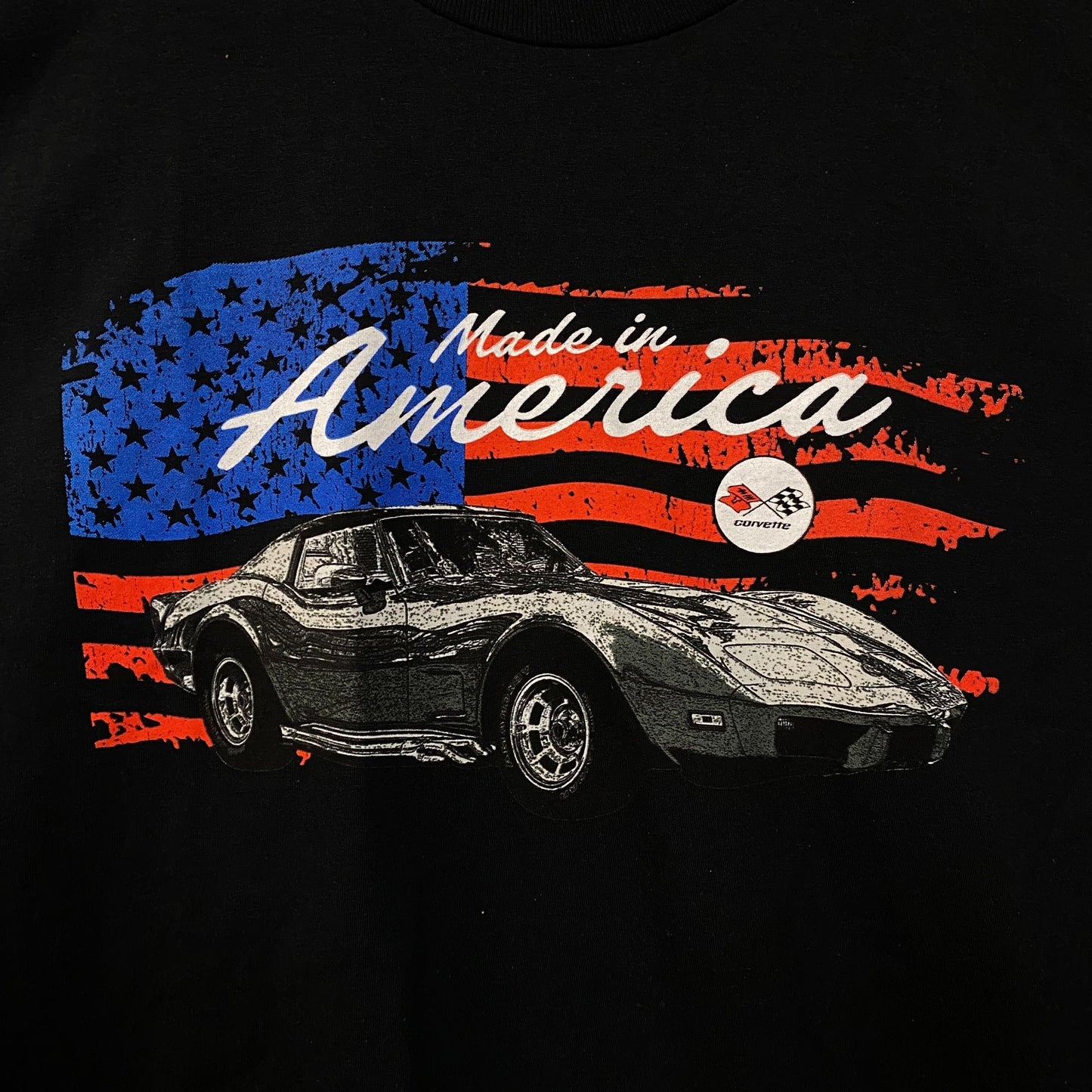Chevrolet Corvette Made In America Graphic T-Shirt Large