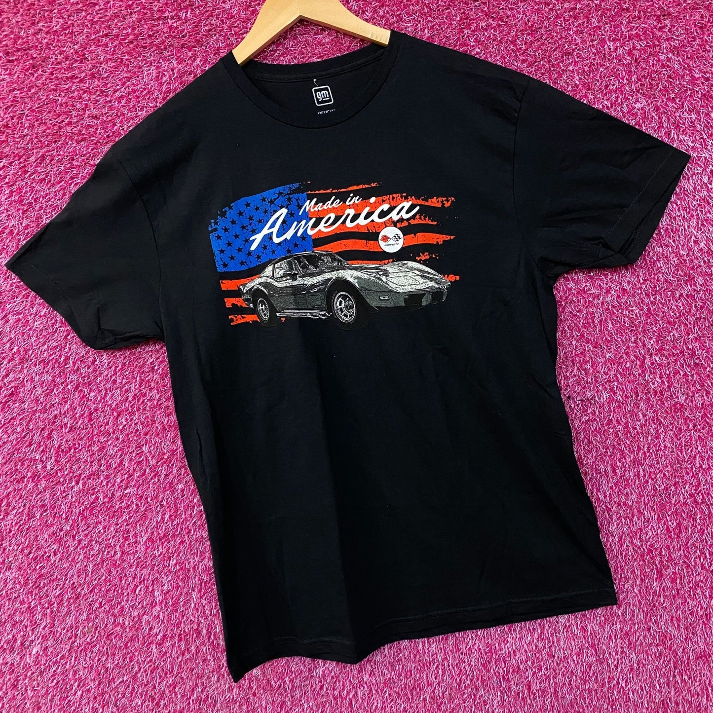 Chevrolet Corvette Made In America Graphic T-Shirt Large