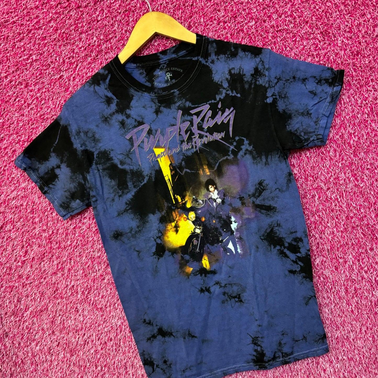 Prince and the Revolution Purple Rain Soul Rock Tie Dye S