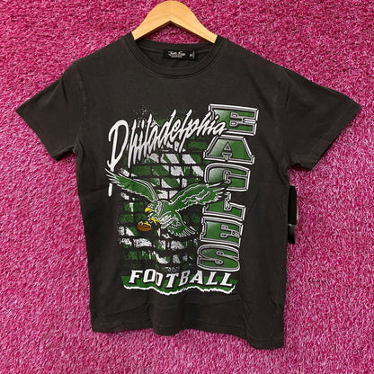 Junk Food Clothing Women's NFL Philadelphia Eagles Brick Vintage Style Tee XS