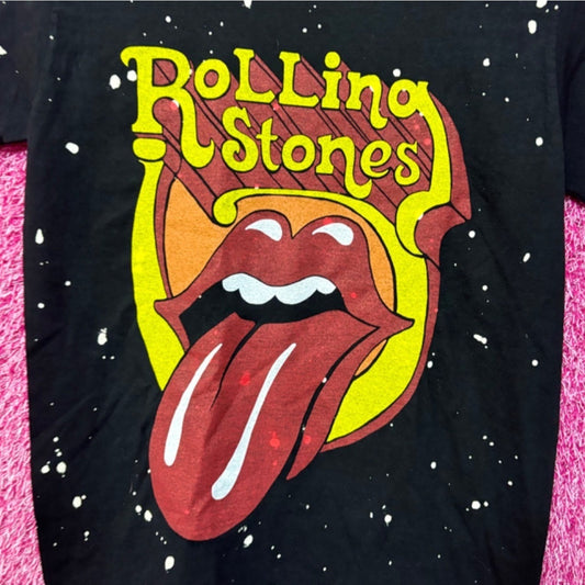 The Rolling Stones Hot Lips Rock Splatter Dye S