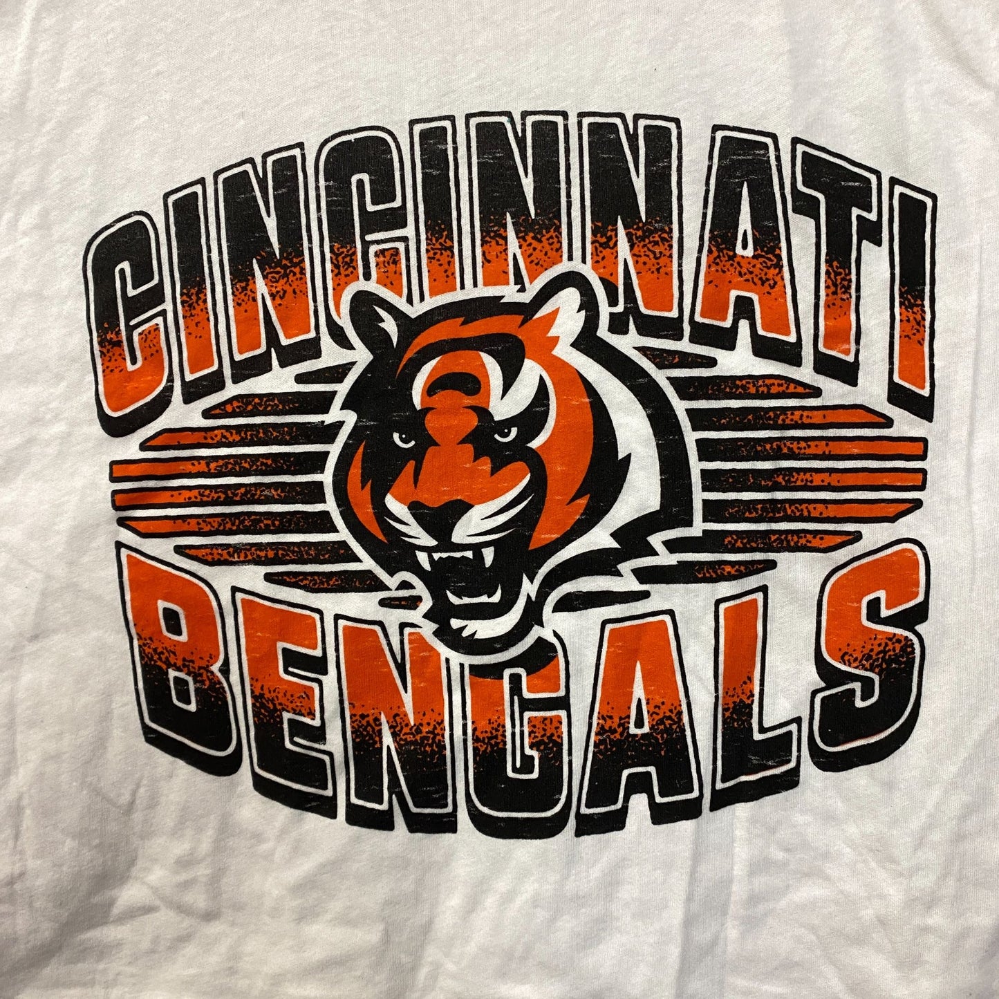 Junk Food Clothing NFL Cincinnati Bengals Cropped Sleeveless T-Shirt XL