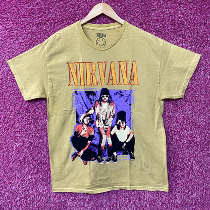 Nirvana Nevermind Band Members Grunge T-Shirt Large