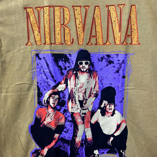 Nirvana Nevermind Band Members Grunge T-Shirt Large