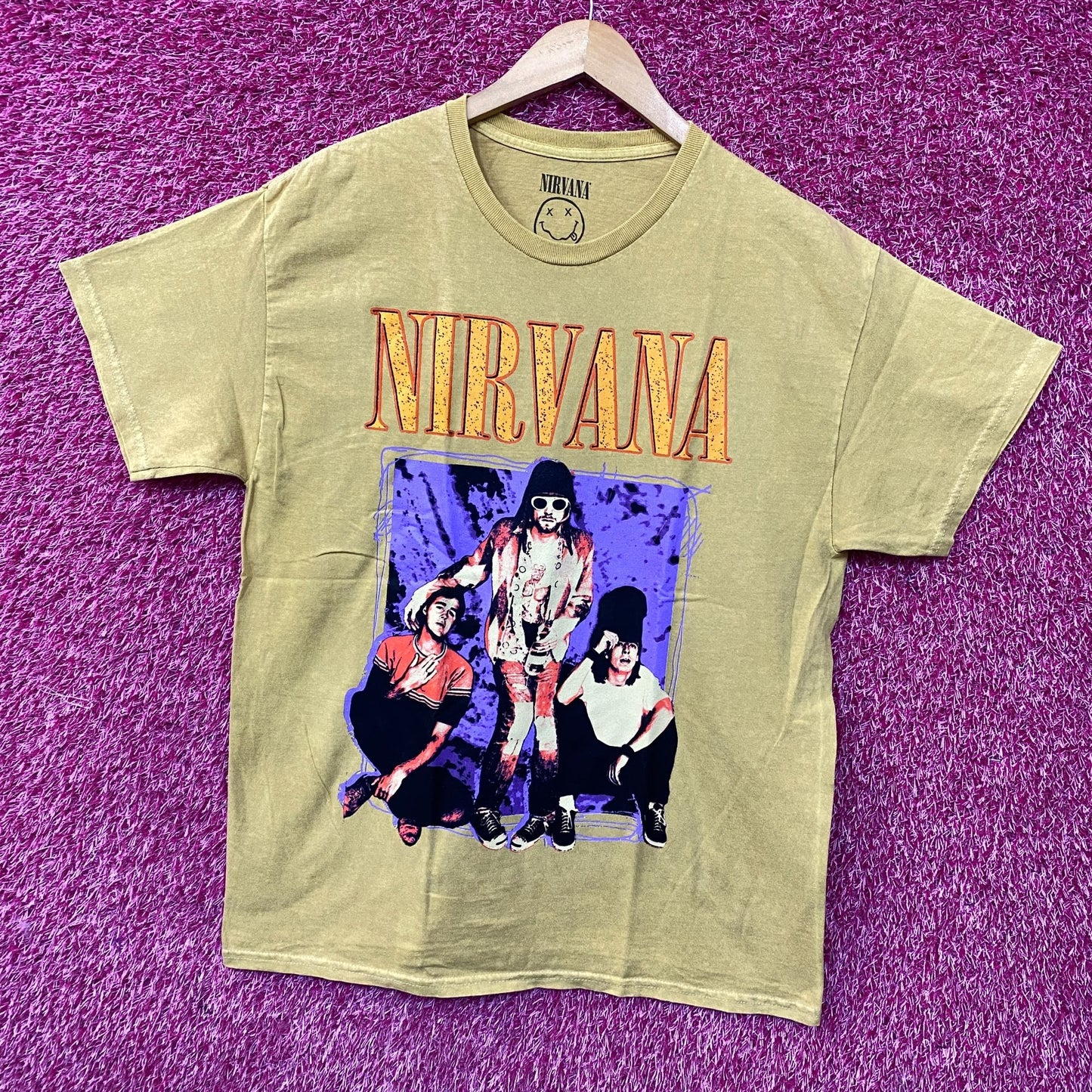 Nirvana Nevermind Band Members Grunge T-Shirt Large