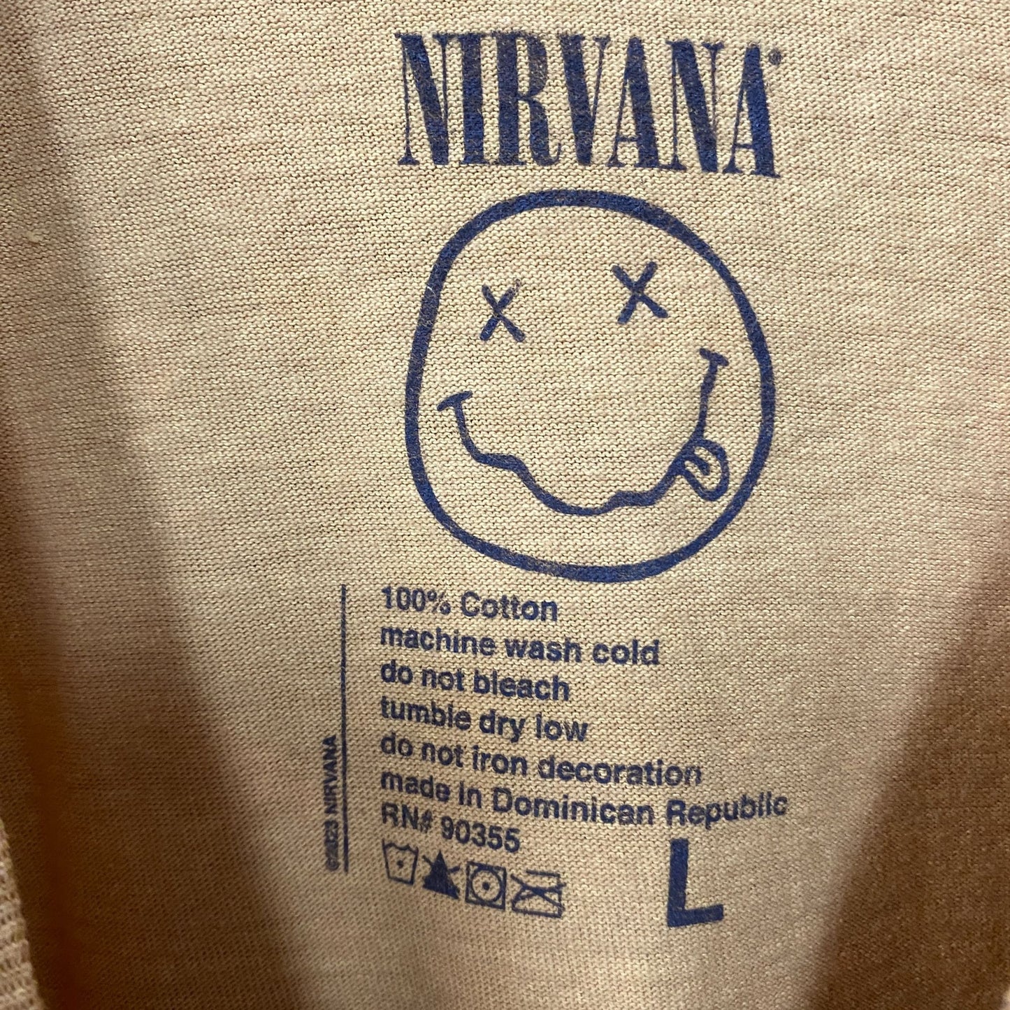 Nirvana Nevermind Band Members Grunge T-Shirt Large