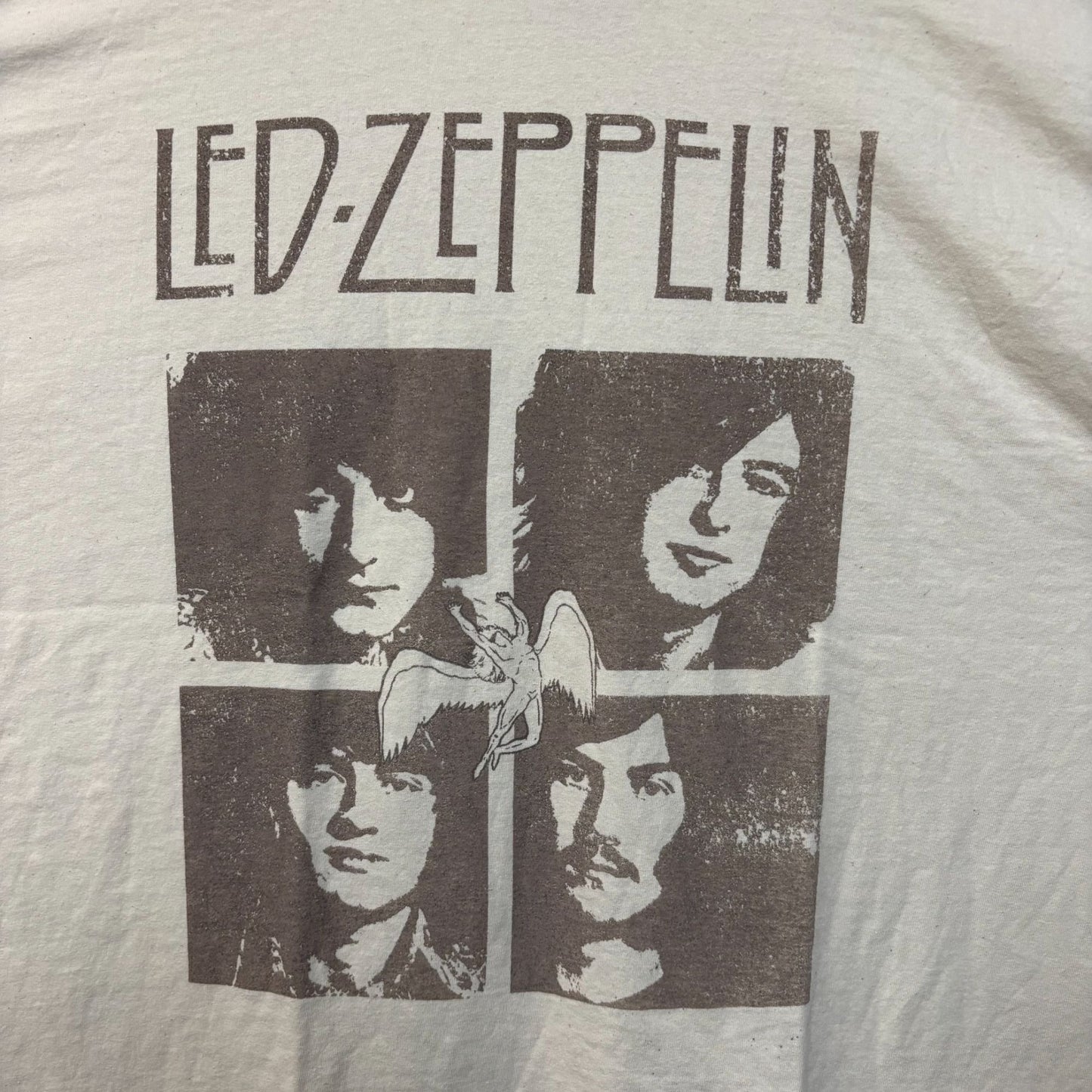 Led Zeppelin Band Members Portrait Vintage Style T-Shirt 2XL