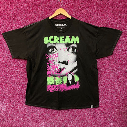 Scream x Bloody Disgusting Scary Movies Horror Graphic T-Shirt 2XL