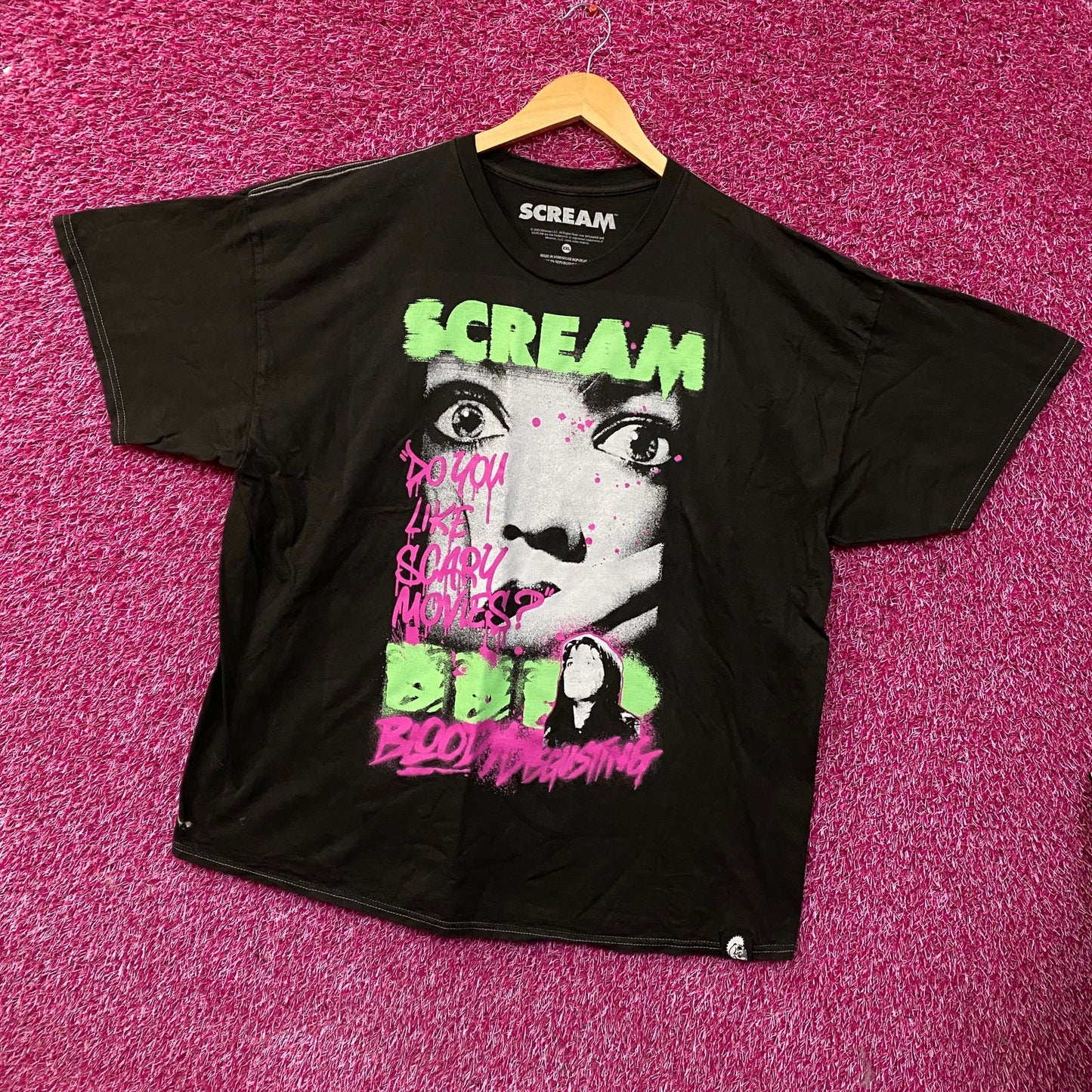 Scream x Bloody Disgusting Scary Movies Horror Graphic T-Shirt 2XL