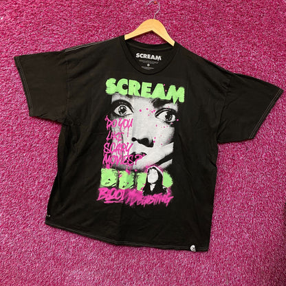Scream x Bloody Disgusting Scary Movies Horror Graphic T-Shirt 2XL