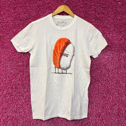 Threadless Sushi Hug Kawaii Graphic Design T-Shirt Small