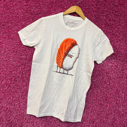 Threadless Sushi Hug Kawaii Graphic Design T-Shirt Small