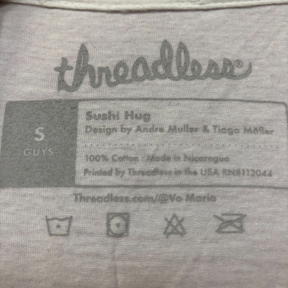 Threadless Sushi Hug Kawaii Graphic Design T-Shirt Small