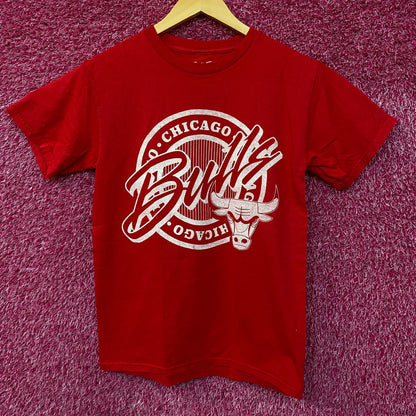Junk Food Clothing NBA Chicago Bulls Crest Vintage Style Tee XS