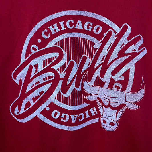 Junk Food Clothing NBA Chicago Bulls Crest Vintage Style Tee XS