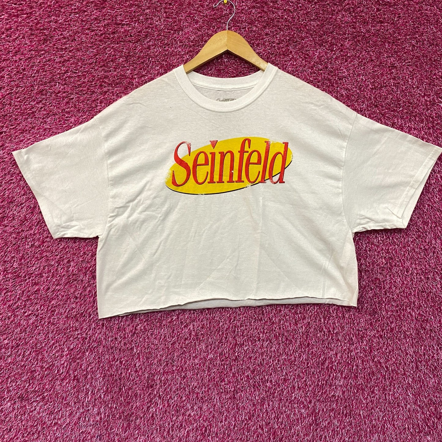 Seinfeld Logo American Sitcom Crop Top Large