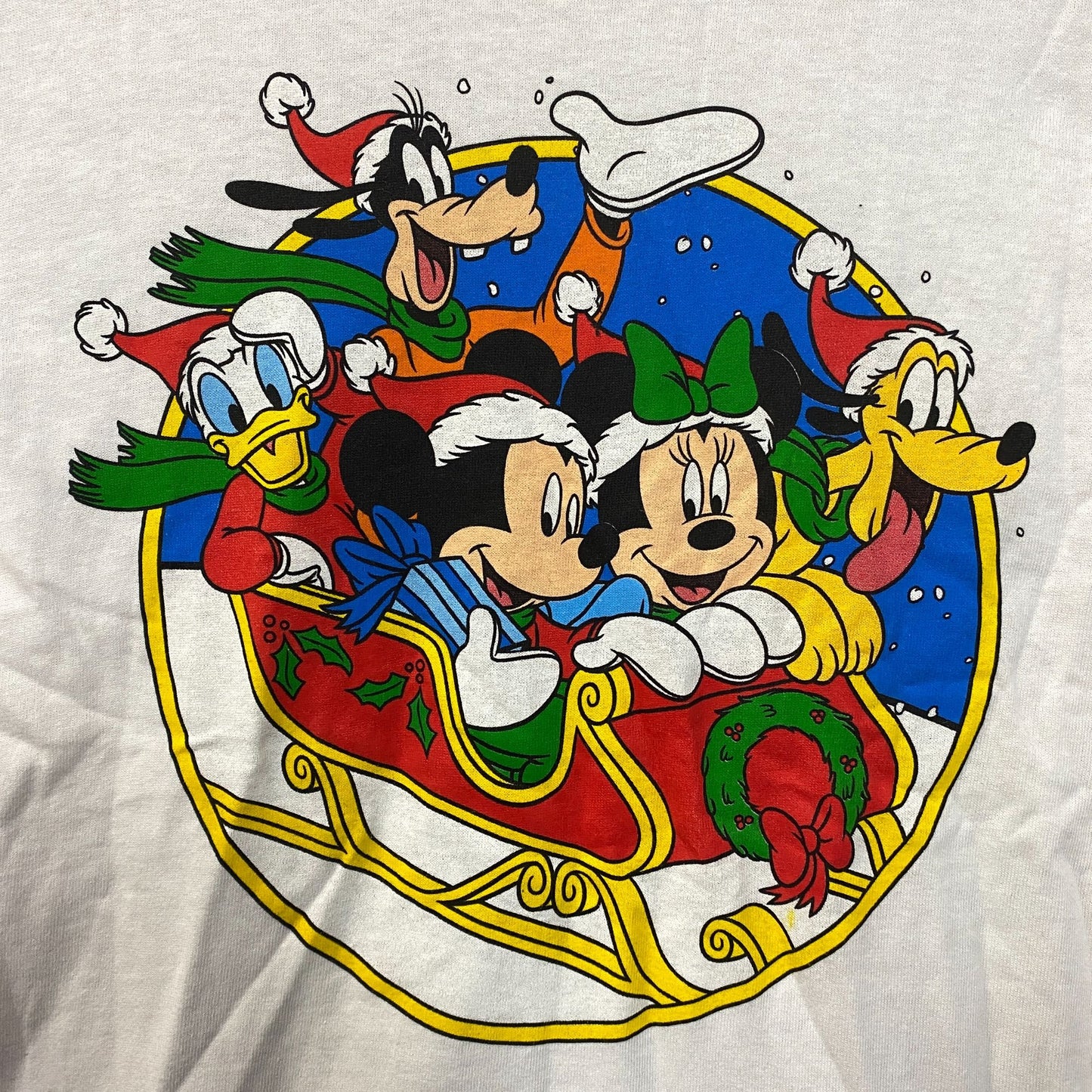 Disney Mickey Mouse and Friends Christmas Sled T-Shirt SM