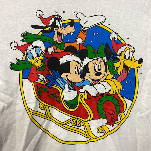 Disney Mickey Mouse and Friends Christmas Sled T-Shirt SM