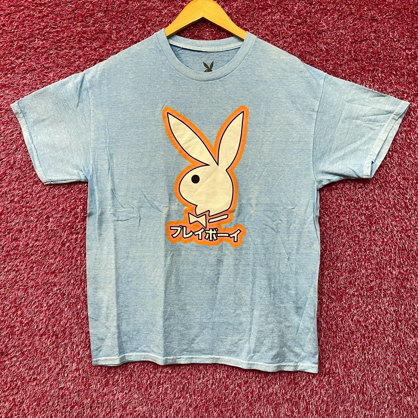 Playboy Bunny Logo Japanese Style Poster T-Shirt Medium