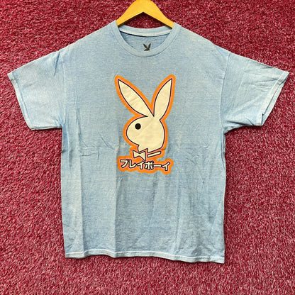 Playboy Bunny Logo Japanese Style Poster T-Shirt Medium