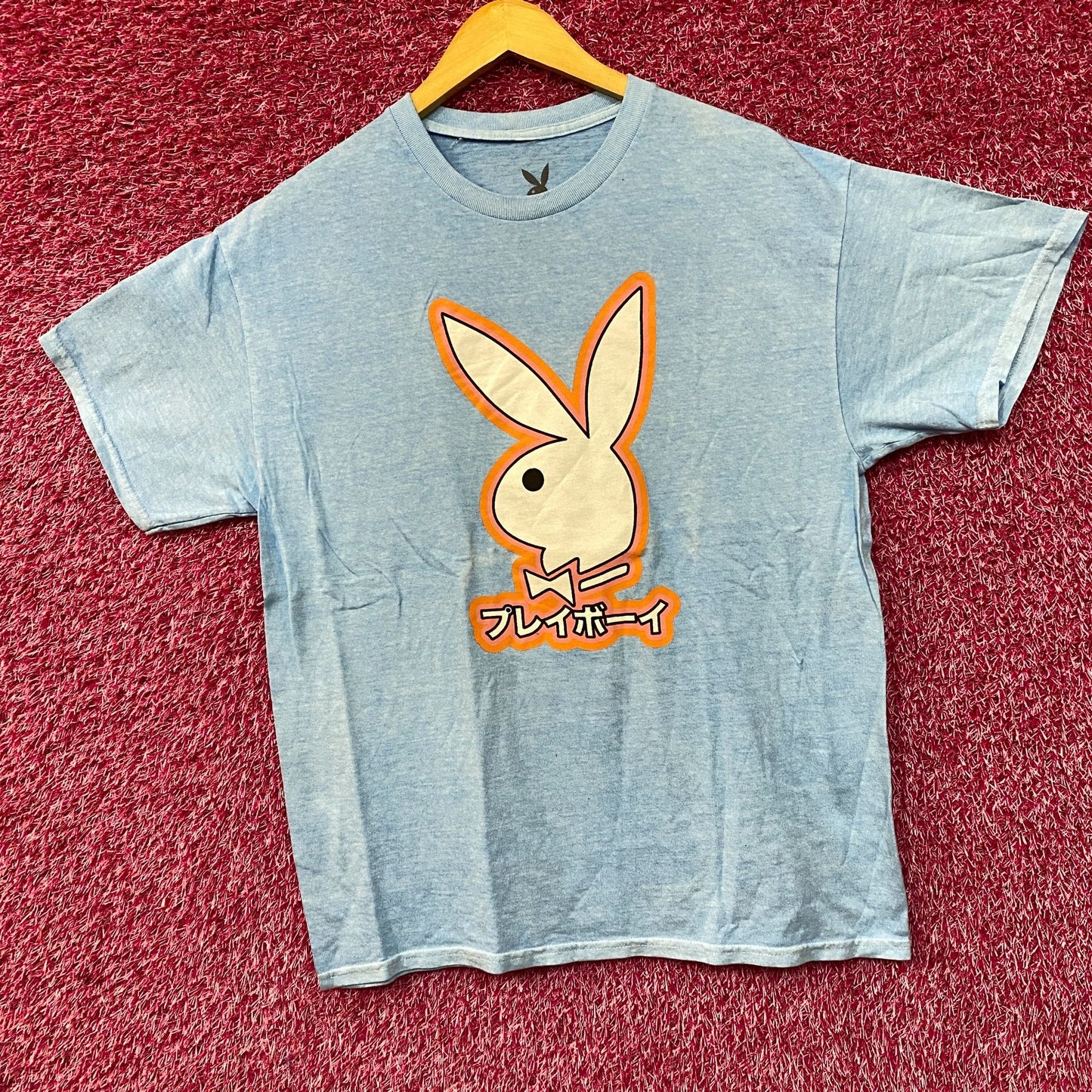 Playboy Bunny Logo Japanese Style Poster T-Shirt Medium