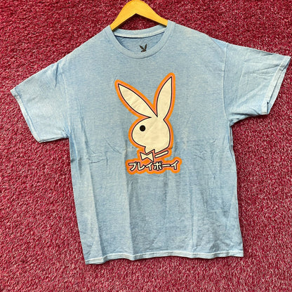 Playboy Bunny Logo Japanese Style Poster T-Shirt Medium