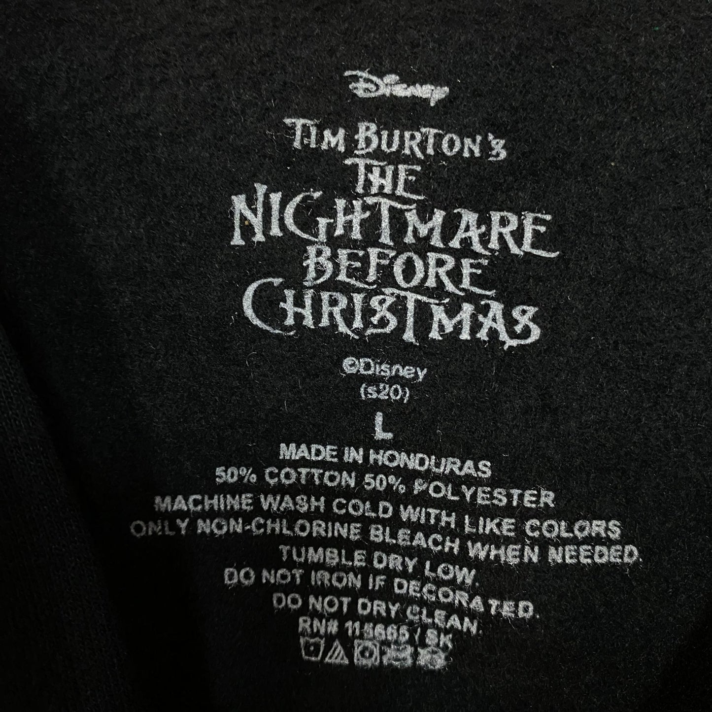 Disney The Nightmare Before Christmas Master Of Fright Jack Skellington Hoodie Large