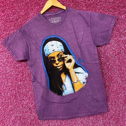 Aaliyah Princess Of RnB Airbrush Graphic T-Shirt Small