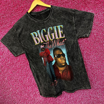 Notorious BIG The What Mineral Wash Rap Tshirt size Large
