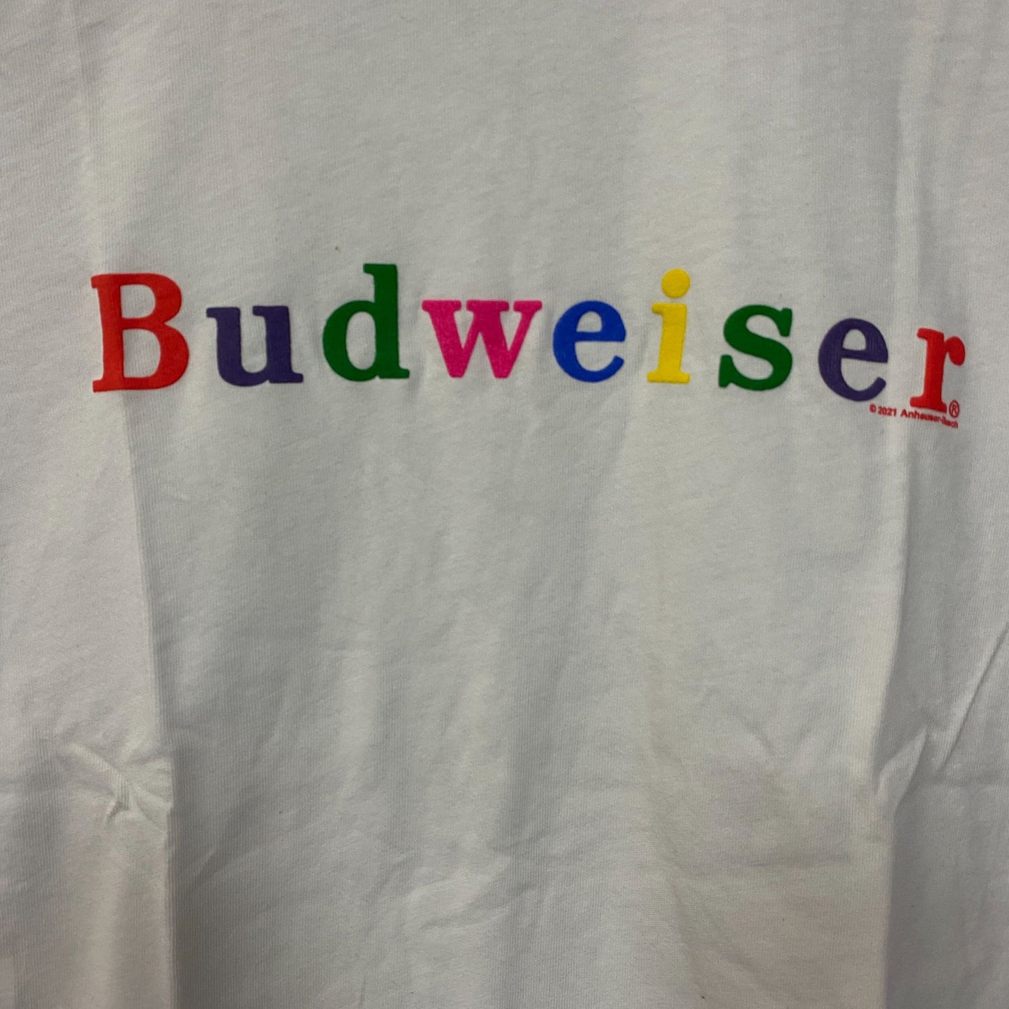 Junk Food Rainbow Budweiser King of Beers T-Shirt XS