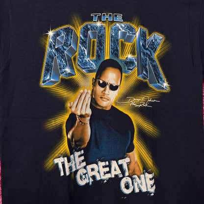 WWE Dwayne The Rock Johnson The Great One Navy T-Shirt Small