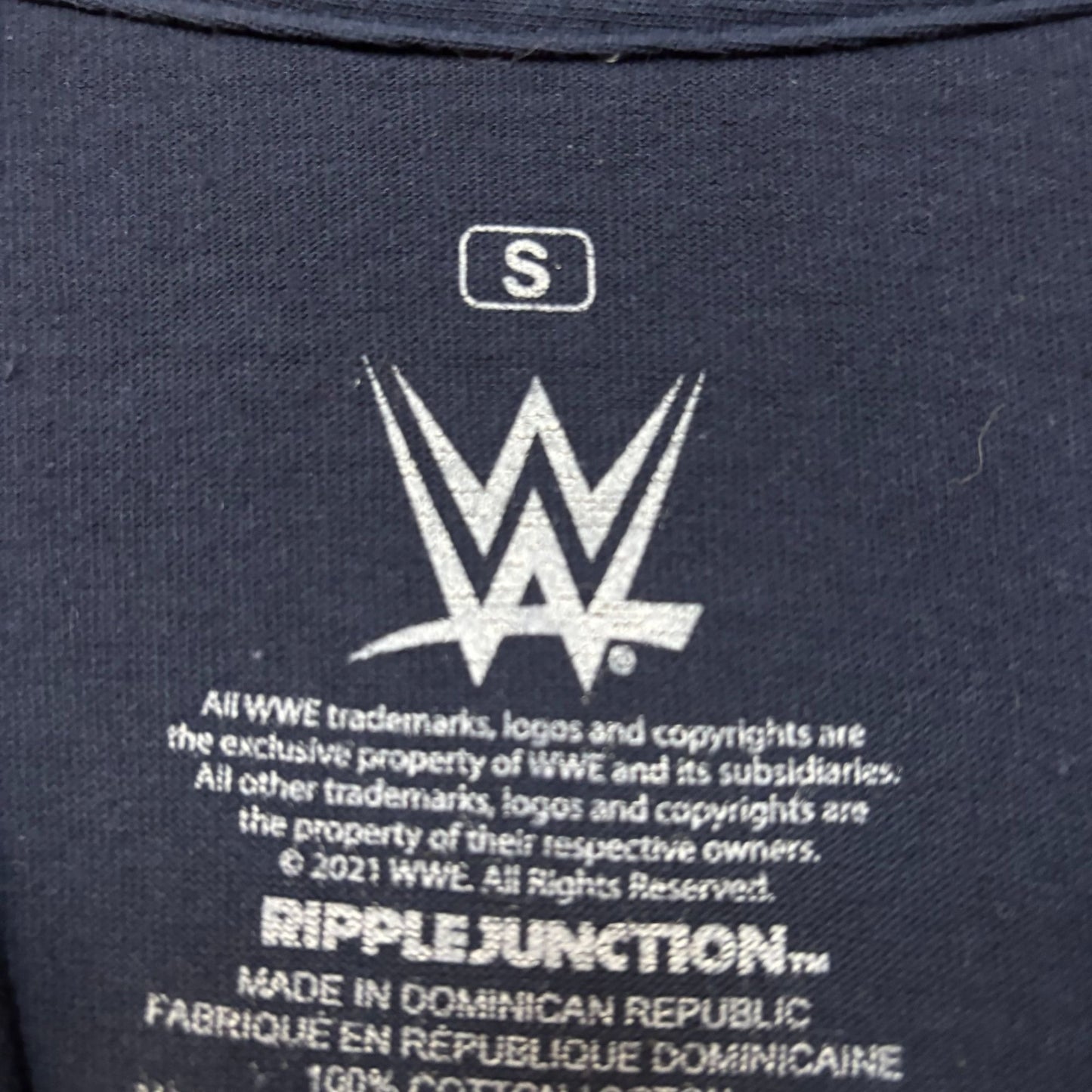 WWE Dwayne The Rock Johnson The Great One Navy T-Shirt Small