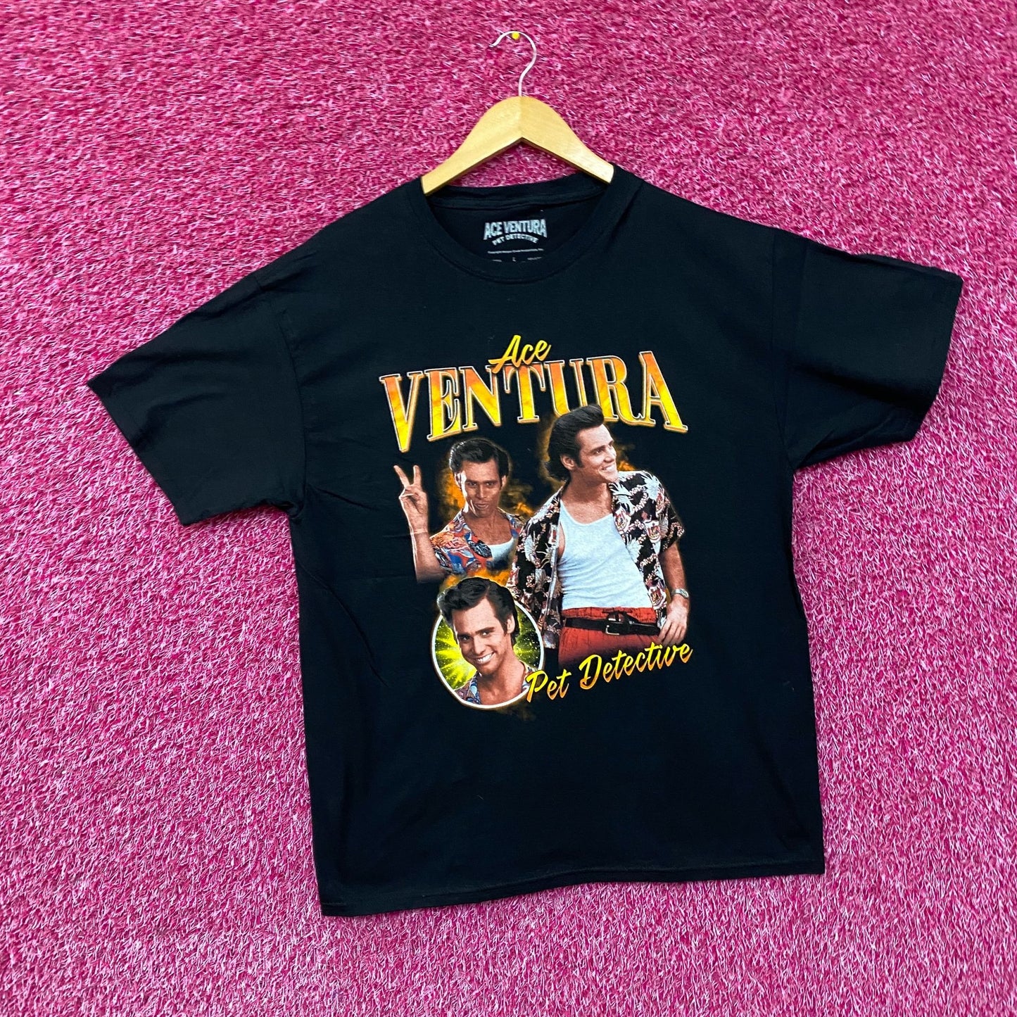 Ace Ventura Pet Detective Movie Graphic Design T-Shirt Large