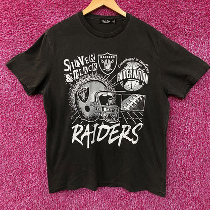 Junk Food Clothing Las Vegas Raiders Helmet Black tee XL