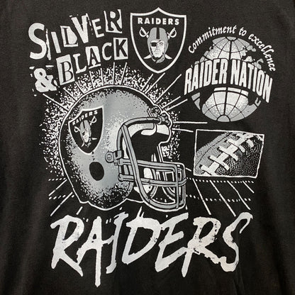 Junk Food Clothing Las Vegas Raiders Helmet Black tee XL