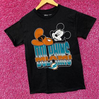Disney x Junk Food NFL Miami Dolphins Mickey Mouse Kick Back T-Shirt XS