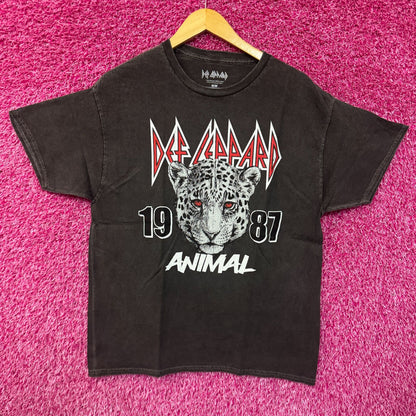 Def Leppard 1987 Animal Hysteria Heavy Metal Rock Band Tee M