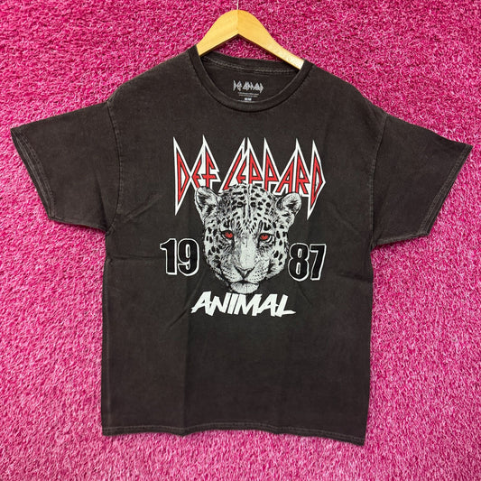 Def Leppard 1987 Animal Hysteria Heavy Metal Rock Band Tee M