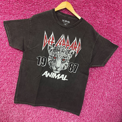 Def Leppard 1987 Animal Hysteria Heavy Metal Rock Band Tee M