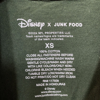 Disney x Junk Food NFL Green Bay Packers Mickey Mouse Kick Back Green Shirt XS