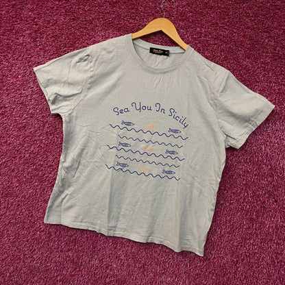 Junk Food Sea You In Sicily Women's Graphic T-Shirt 2XL