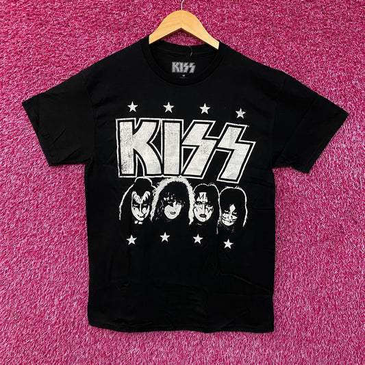 KISS Rock Band Members Graphic T-Shirt Medium